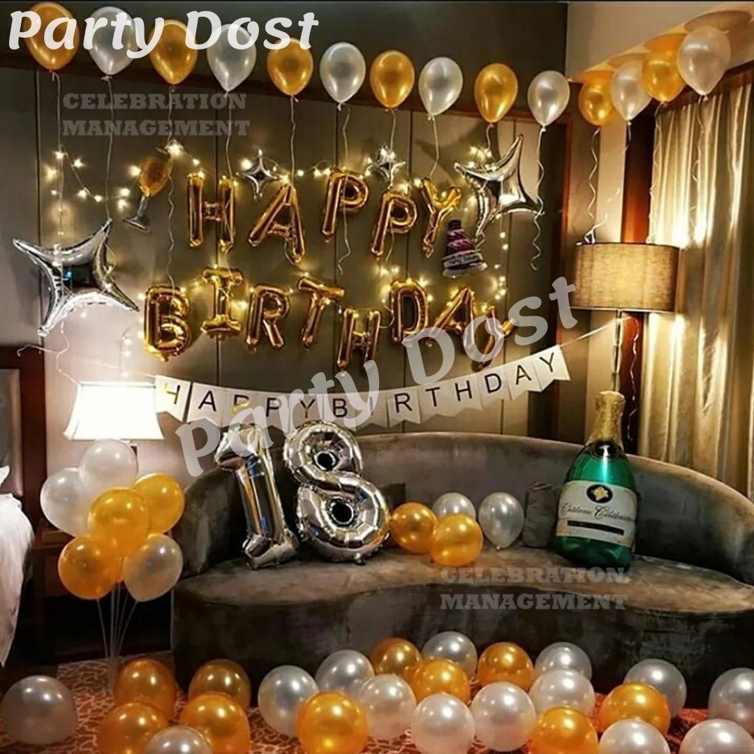 Luxury Hall Birthday Decoration - Delhi NCR, Mumbai, Noida, Ghaziabad