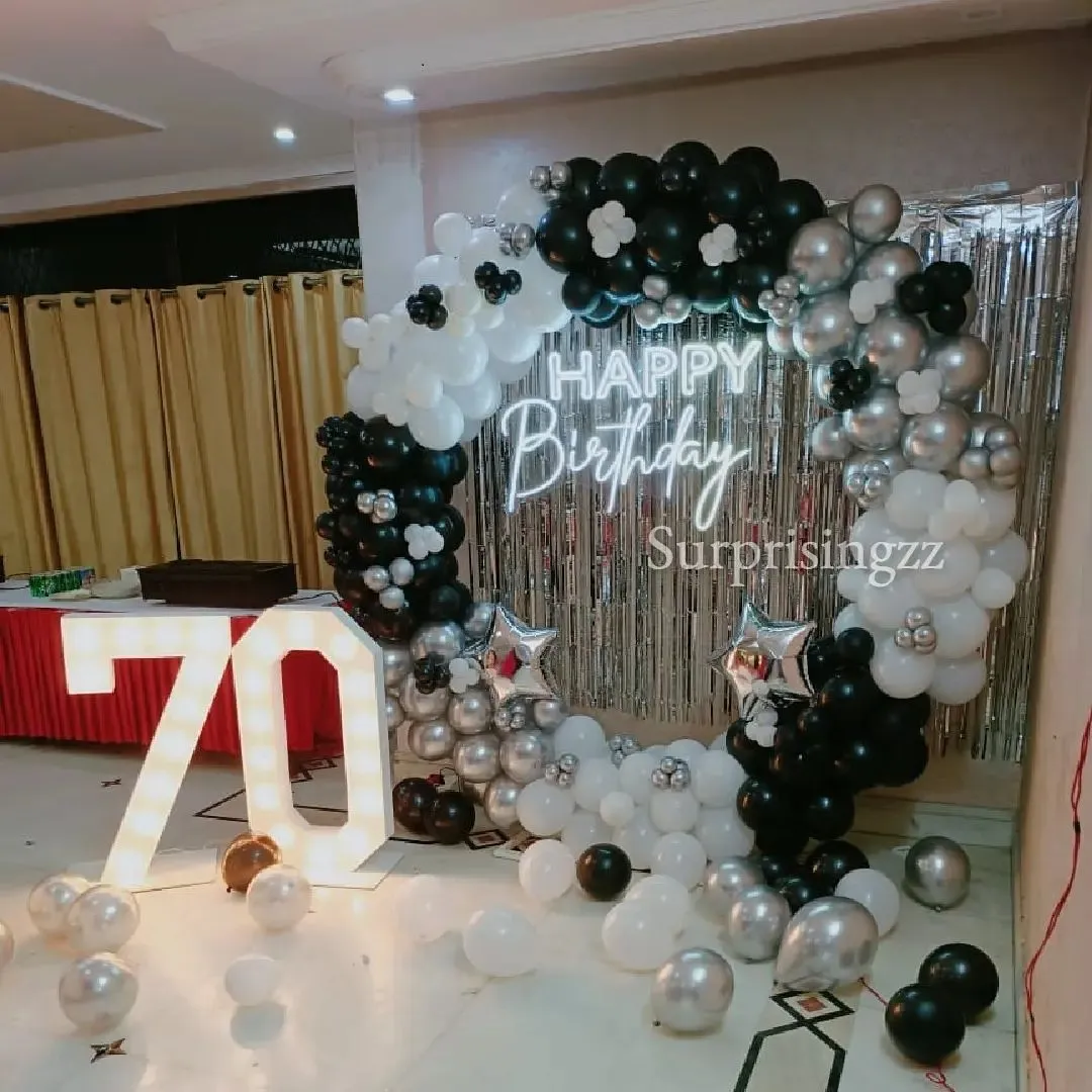 70th Birthday Decoration at Home - Party Dost