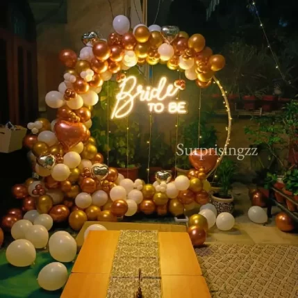 Bride To Be Decor on Terrace