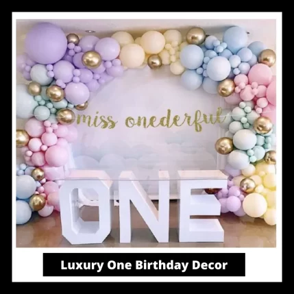 Luxury One Birthday Decor