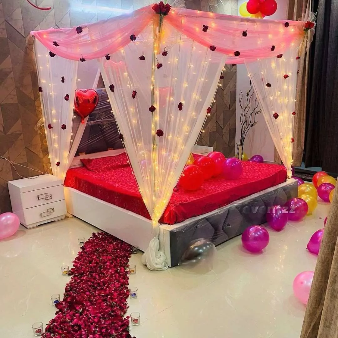 Beautiful and Memorable suhagrat room decoration Ideas for Honeymooners