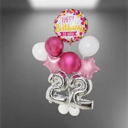 22nd Birthday Balloon Bouquet