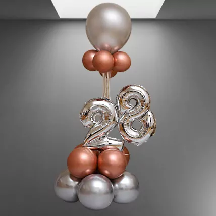 28th Birthday Balloon Bouquet