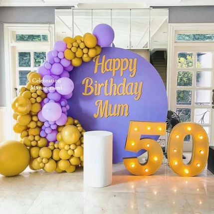 Luxury Birthday Decoration for Mother