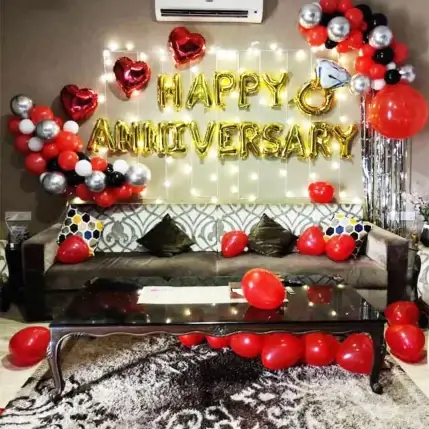 Simple Anniversary Wall Decoration