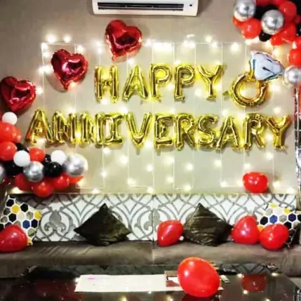 Simple Anniversary Wall Decoration